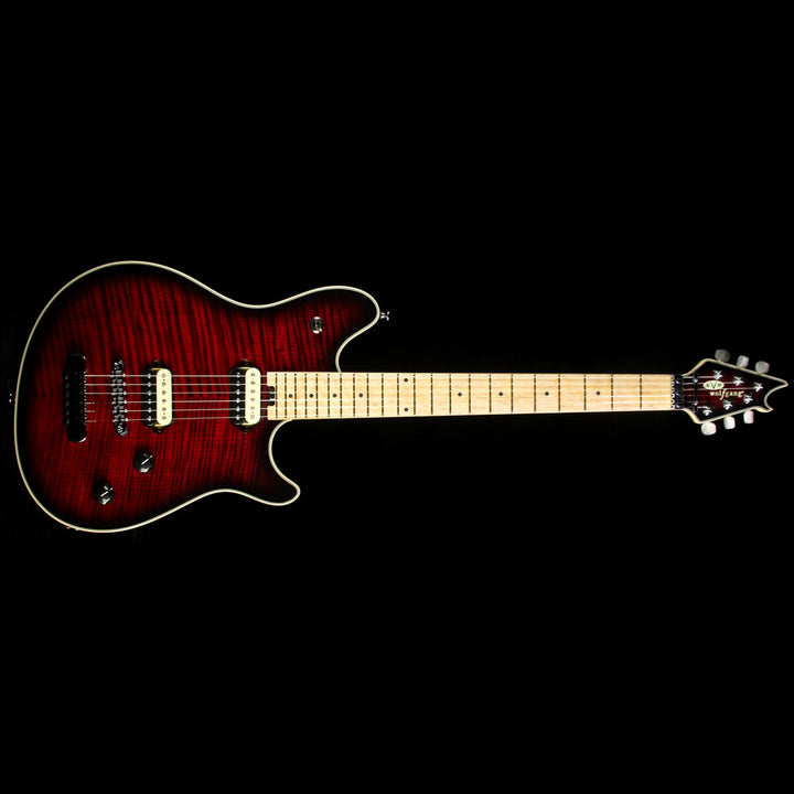 Used EVH USA Wolfgang Hardtail 5A Flame Top Electric Guitar Transparent Cherry
