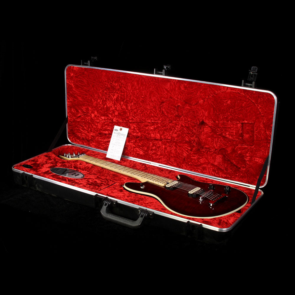 Used EVH USA Wolfgang Hardtail 5A Flame Top Electric Guitar Transparent Cherry — 5