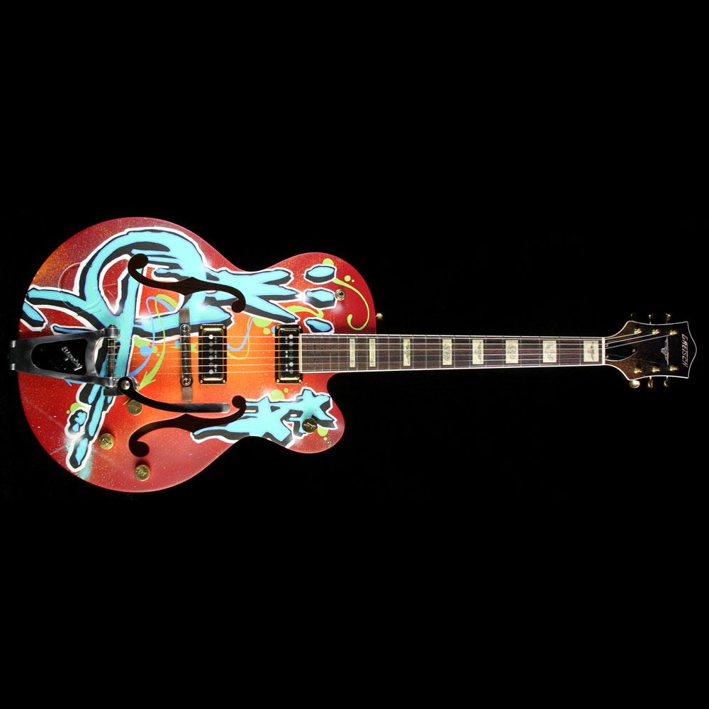 Used Gretsch G6120 Kaves Brooklyn Graffiti Nashville Electric Guitar — 2