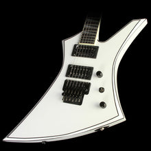 Used Jackson USA Select KE2 Kelly Electric Guitar Snow White with Black Pinstripes