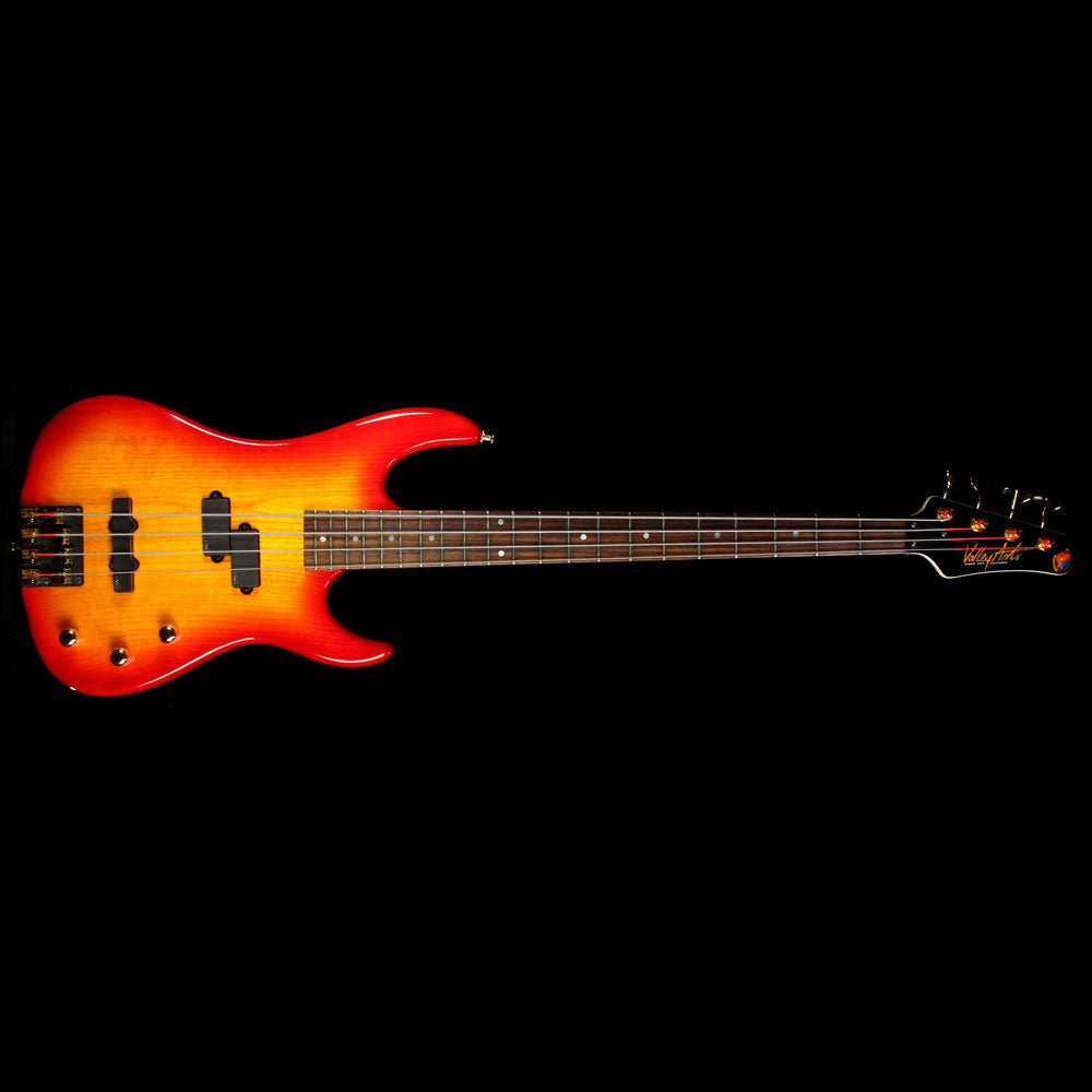Used Valley Arts California Pro P/J Electric Bass Cherry Sunburst