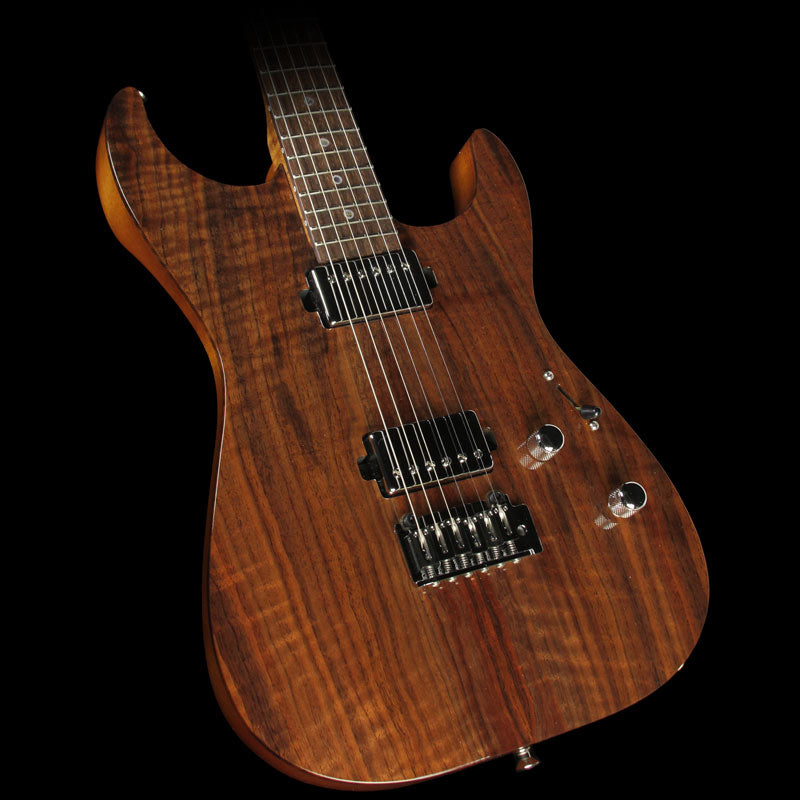 Lipe Virtuoso Curly Walnut Electric Guitar Natural — 1