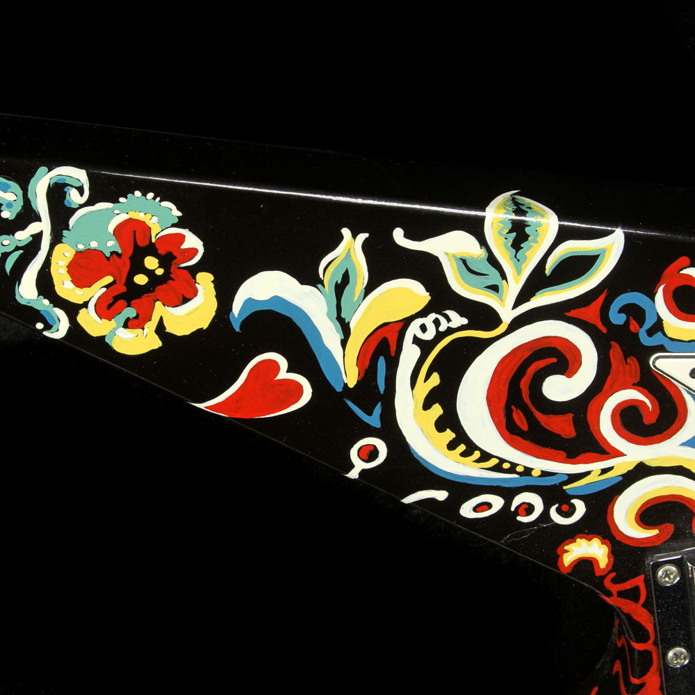 Used 2006 Gibson Custom Shop Jimi Hendrix Psychedelic Flying V Hand Painted Electric Guitar — 6