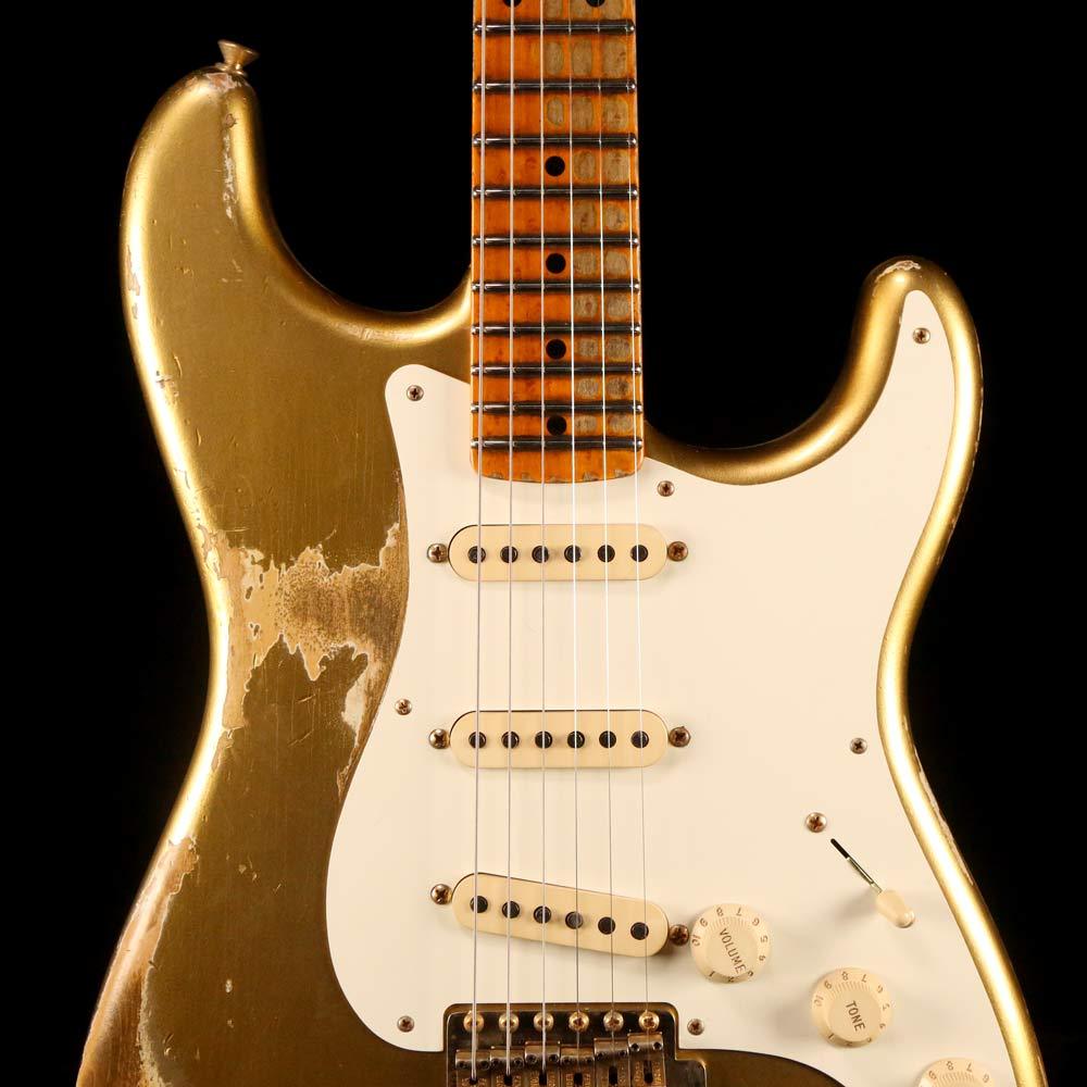 Fender Custom Shop '56 Stratocaster Heavy Relic Aztec Gold — 7
