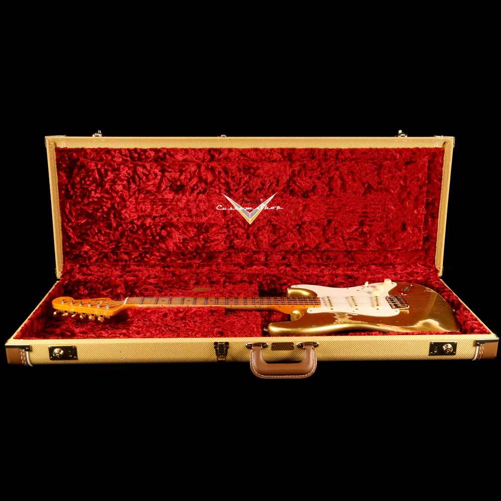 Fender Custom Shop '56 Stratocaster Heavy Relic Aztec Gold — 8