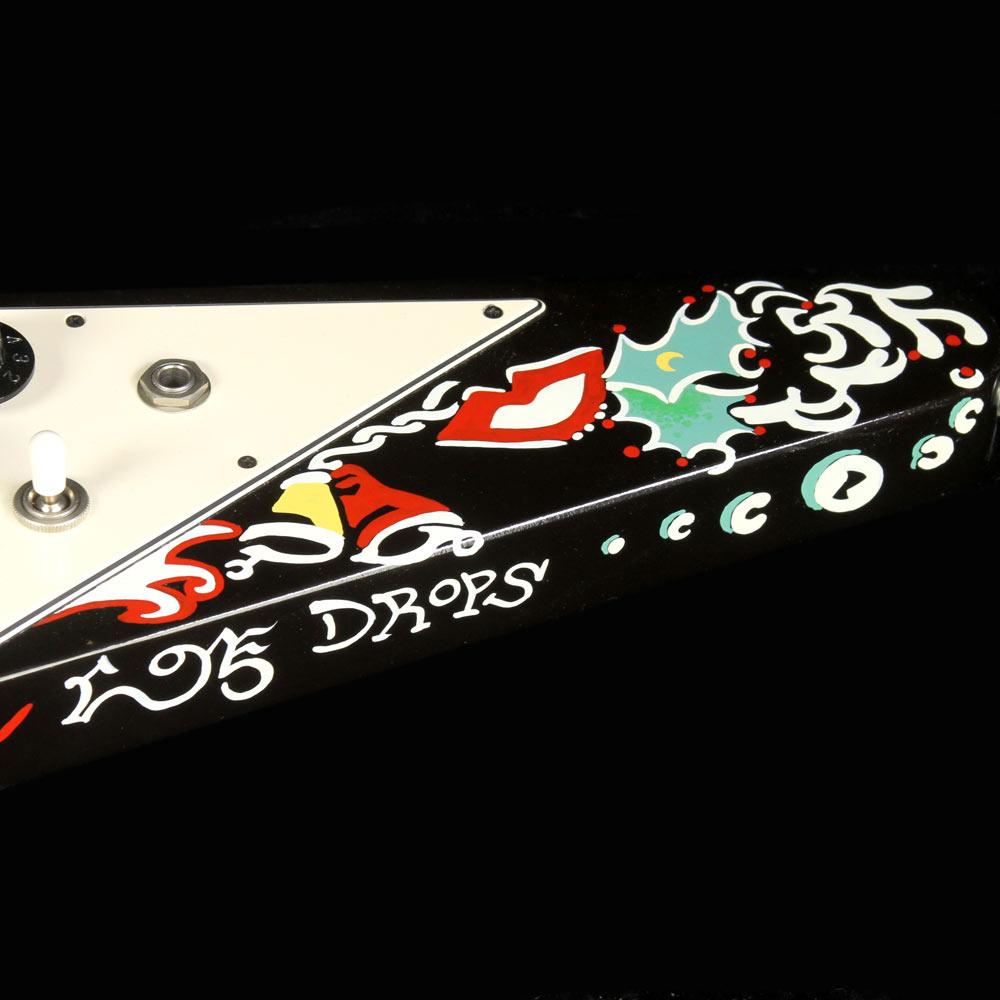 Used 2006 Gibson Custom Shop Jimi Hendrix Psychedelic Flying V Hand Painted Electric Guitar — 7