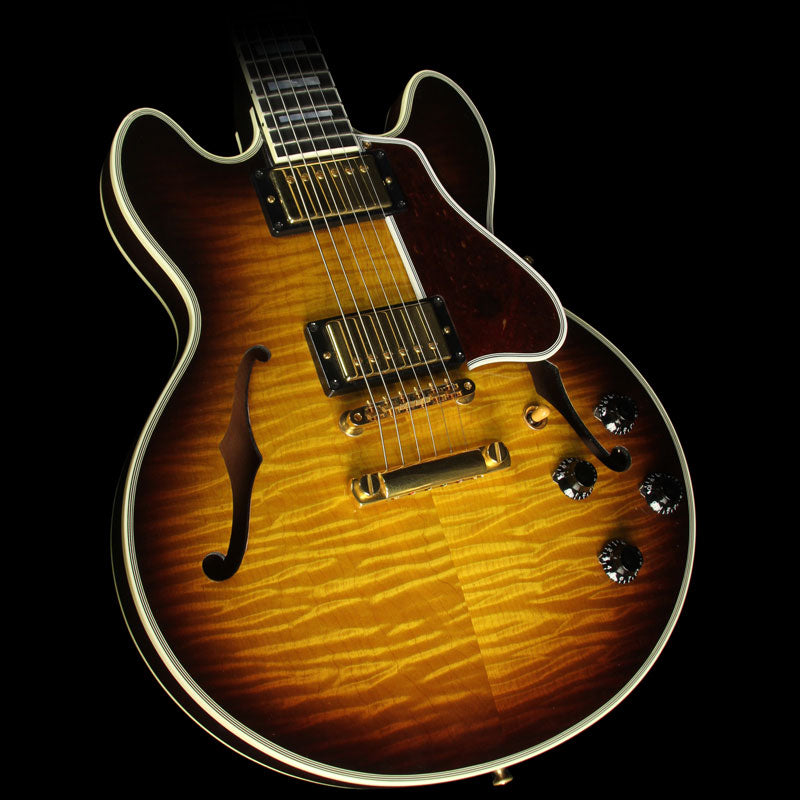 Used 2007 Gibson Custom Shop CS-356 Flame Top Electric Guitar Vintage Sunburst — 1