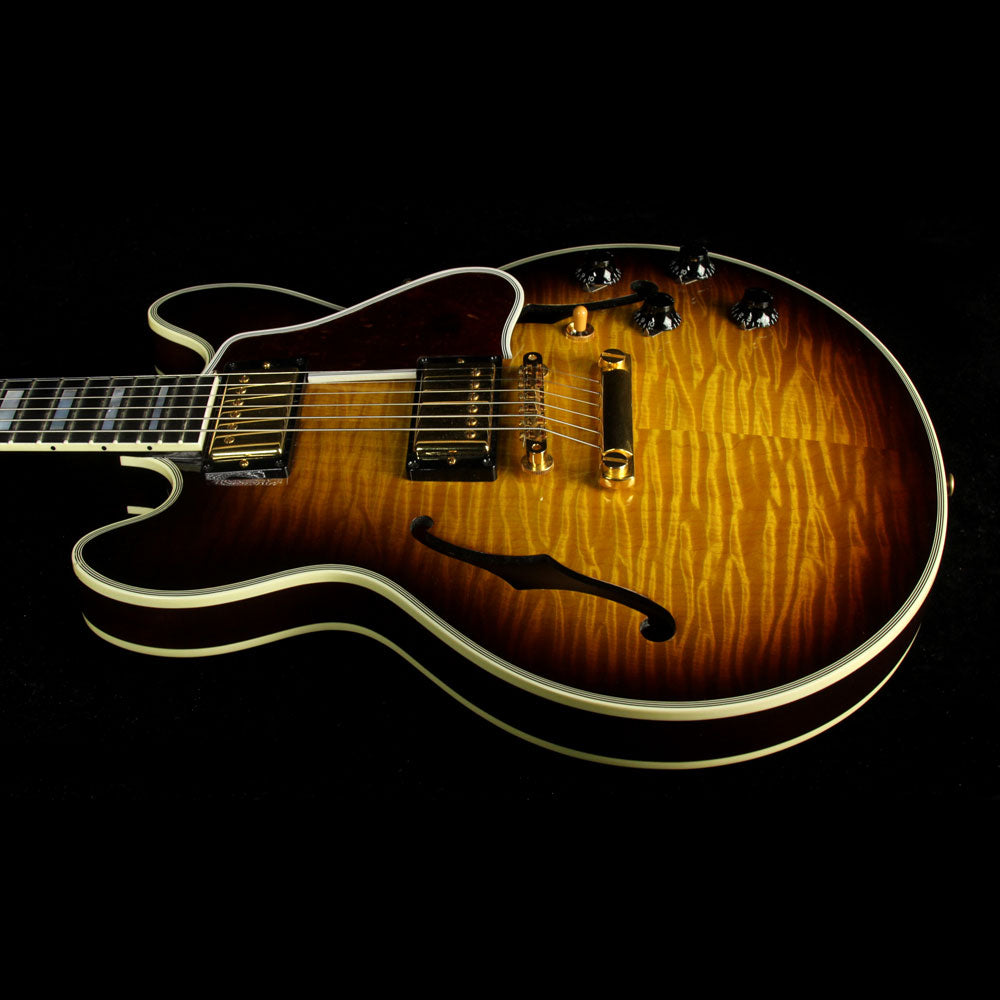 Used 2007 Gibson Custom Shop CS-356 Flame Top Electric Guitar Vintage Sunburst — 4