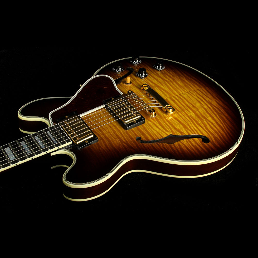Used 2007 Gibson Custom Shop CS-356 Flame Top Electric Guitar Vintage Sunburst — 5