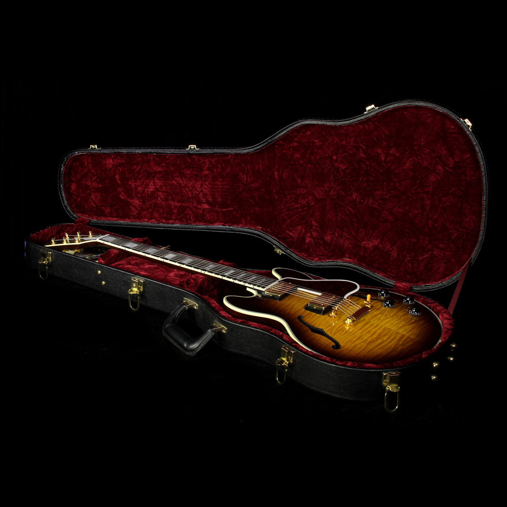 Used 2007 Gibson Custom Shop CS-356 Flame Top Electric Guitar Vintage Sunburst — 8