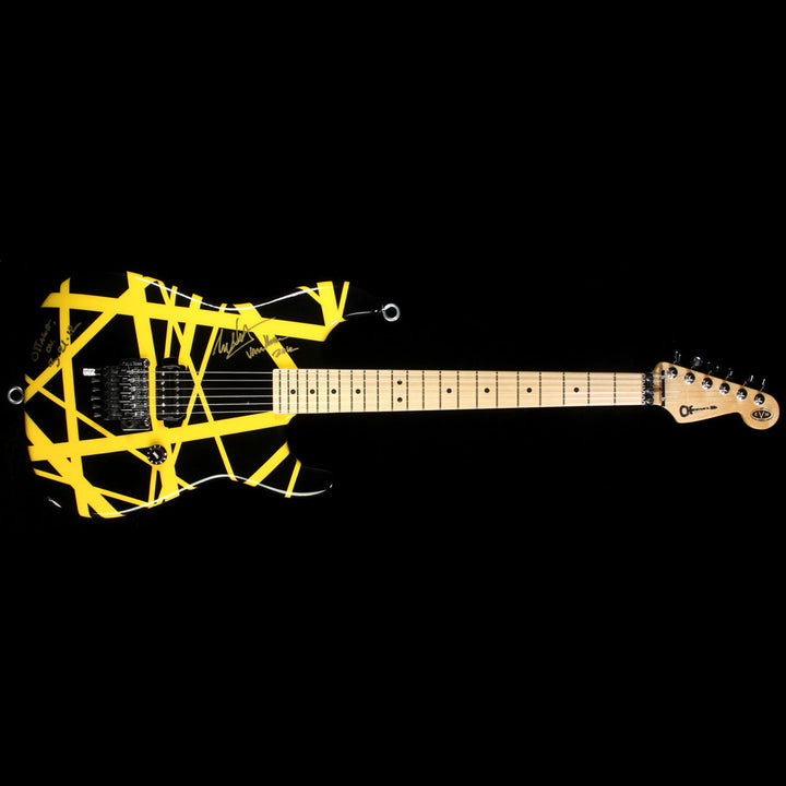 Used 2012 Charvel EVH Art Series Eddie Van Halen Owned & Signed Tour Electric Guitar Black & Yellow