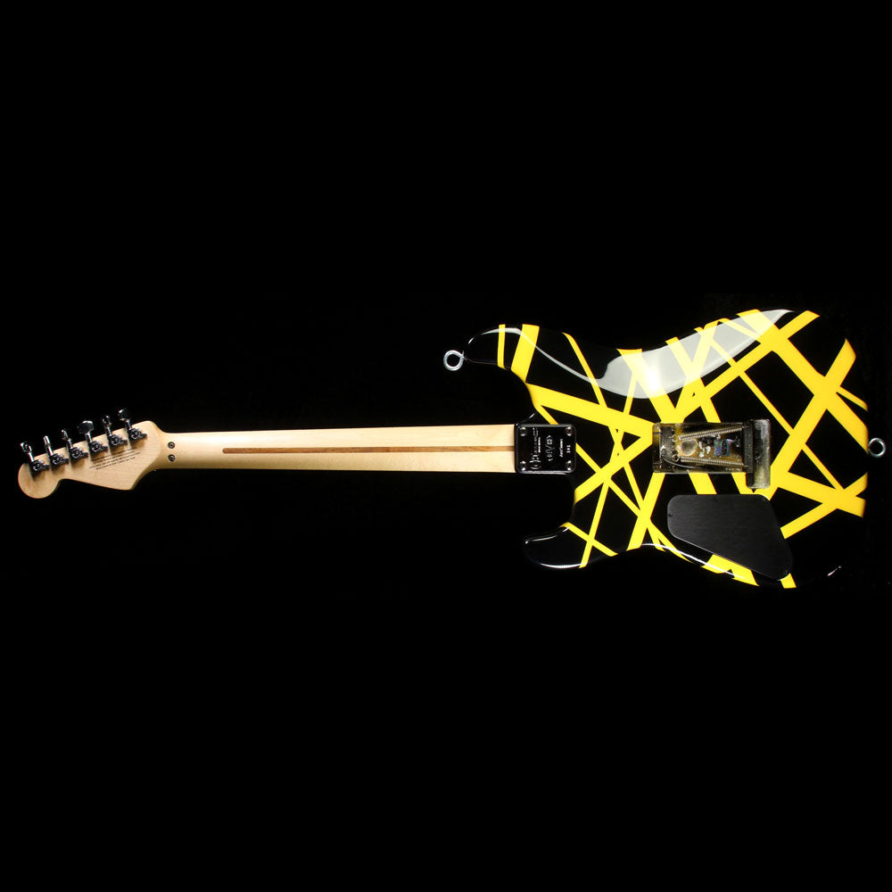 Used 2012 Charvel EVH Art Series Eddie Van Halen Owned & Signed Tour Electric Guitar Black & Yellow — 3