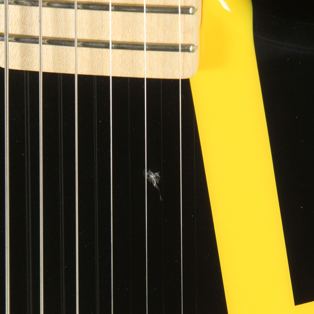Used 2012 Charvel EVH Art Series Eddie Van Halen Owned & Signed Tour Electric Guitar Black & Yellow — 7