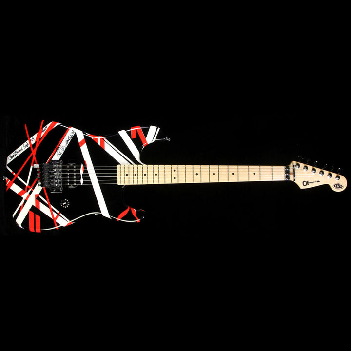 Used 2007 Charvel EVH Art Series Electric Guitar Red, Black & White