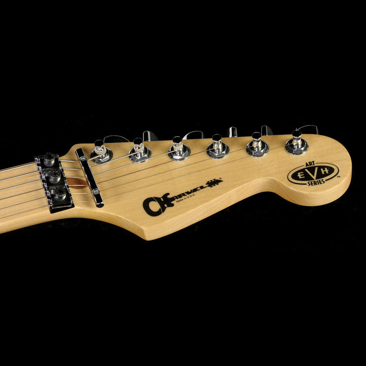 Used 2007 Charvel EVH Art Series Electric Guitar Red, Black & White