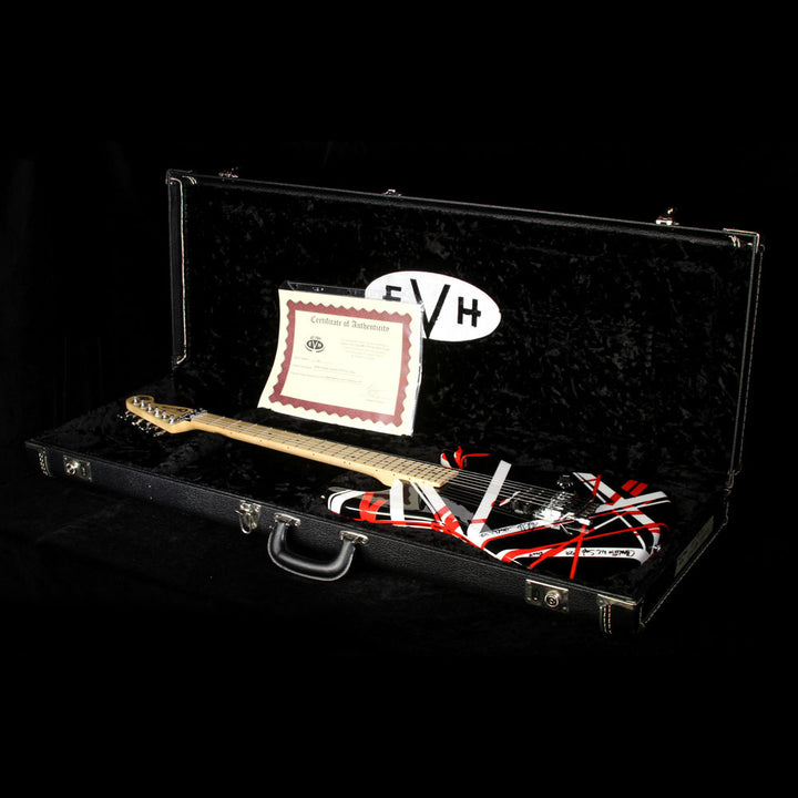 Used 2007 Charvel EVH Art Series Electric Guitar Red, Black & White