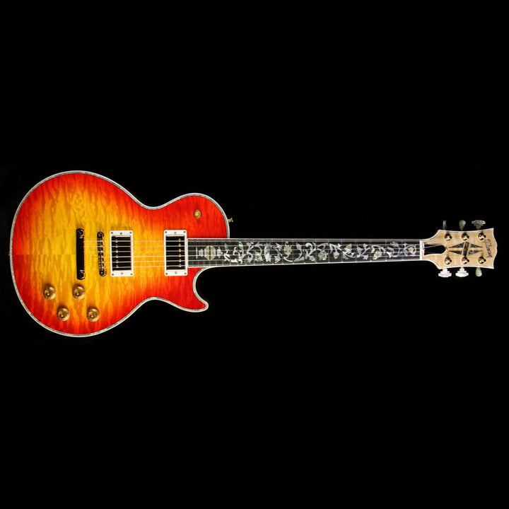 Gibson Custom Shop Les Paul Ultima With Tree of Life Inlays Electric Guitar Cherry Sunburst