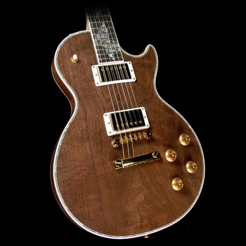Gibson Custom Shop Les Paul Ultima Butterfly Electric Guitar Natural Claro Walnut Top — 1