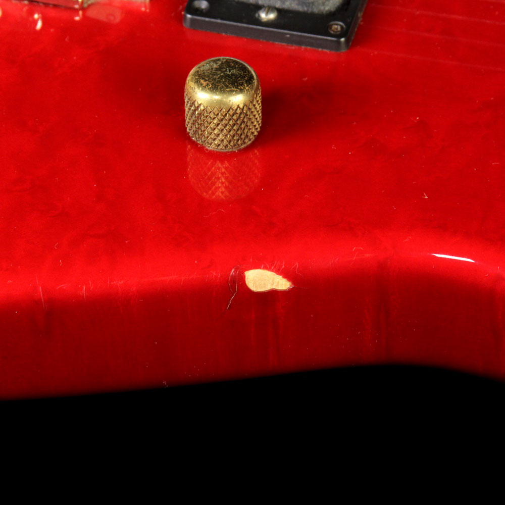 Used 1983 Charvel San Dimas Electric Guitar Transparent Red — 5