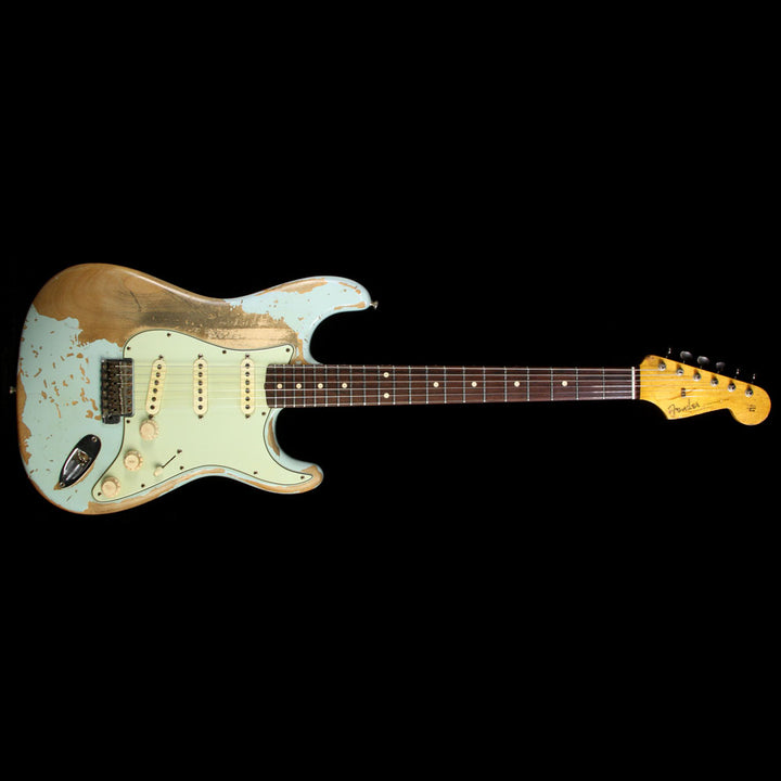 Used 2011 Fender Custom Shop Jason Smith Masterbuilt Ultimate Relic 1960 Stratocaster Electric Guitar Sonic Blue