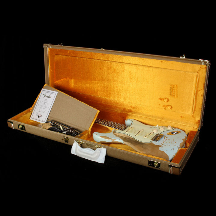 Used 2011 Fender Custom Shop Jason Smith Masterbuilt Ultimate Relic 1960 Stratocaster Electric Guitar Sonic Blue