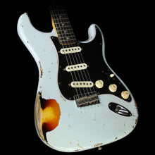Used 2015 Fender Custom Shop Jason Smith Masterbuilt 1969 Stratocaster Electric Guitar Sonic Blue over 3-Tone Sunburst