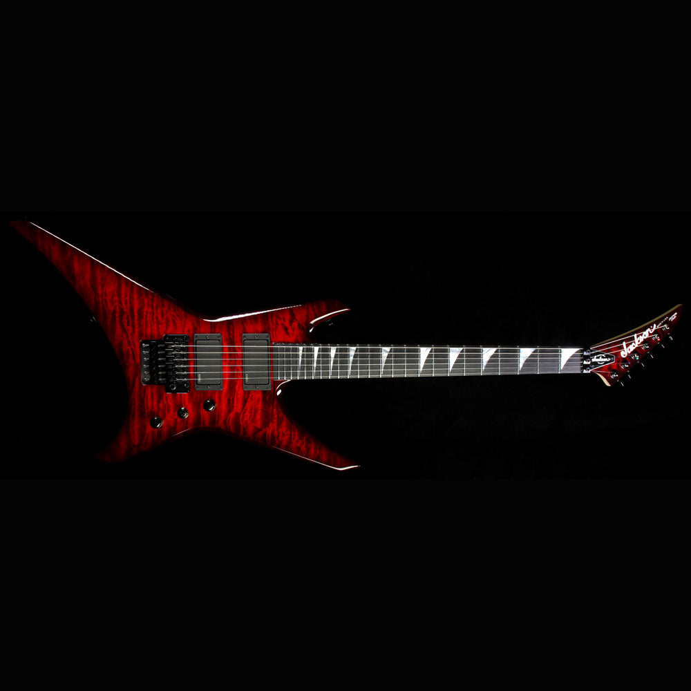 Used 2015 Jackson USA Select WR1 Warrior Quilt Top Electric Guitar Trans Red Burst — 2