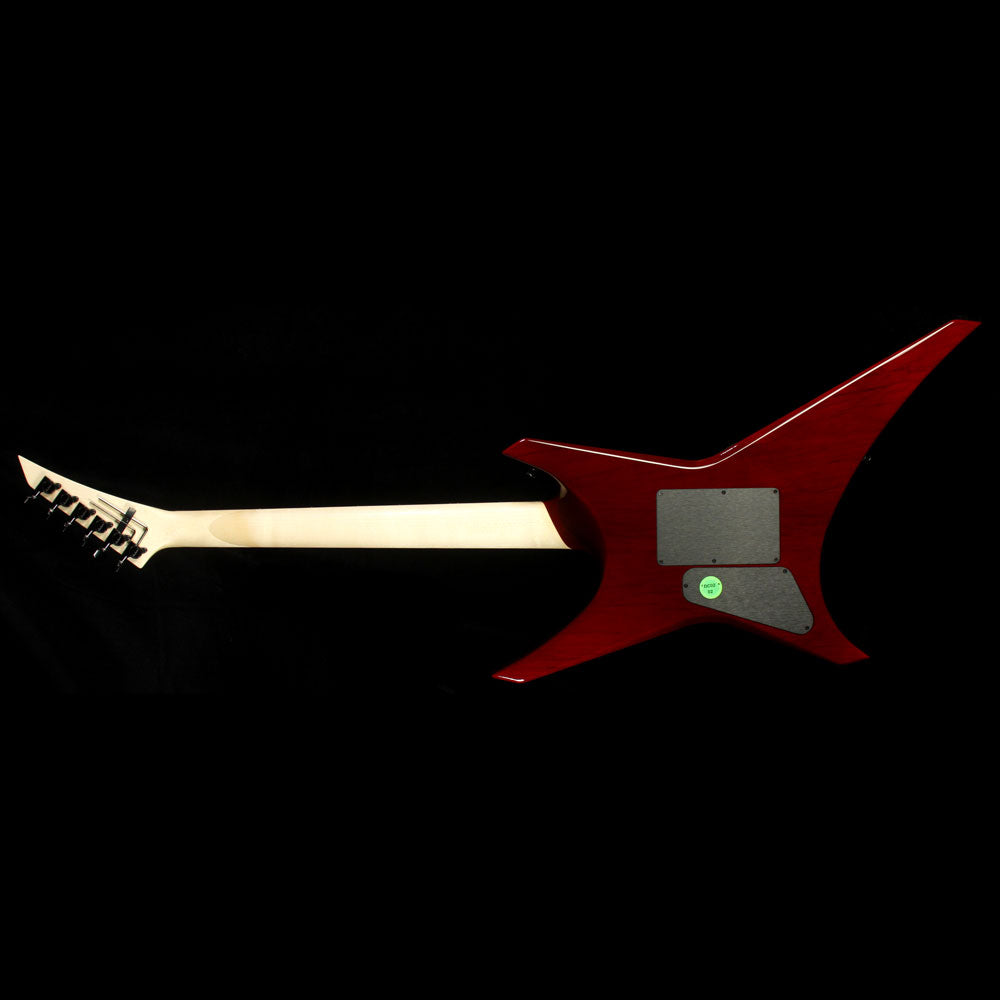 Used 2015 Jackson USA Select WR1 Warrior Quilt Top Electric Guitar Trans Red Burst — 3