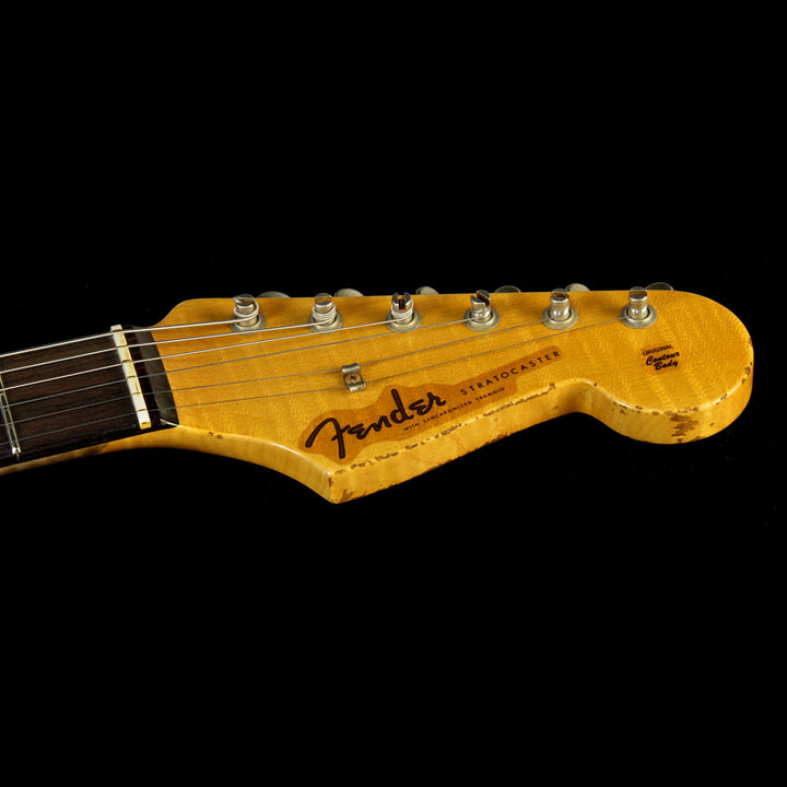 Used 2014 Fender Custom Shop '60 Stratocaster Relic Electric Guitar Lake Placid Blue over 3-Tone Sunburst