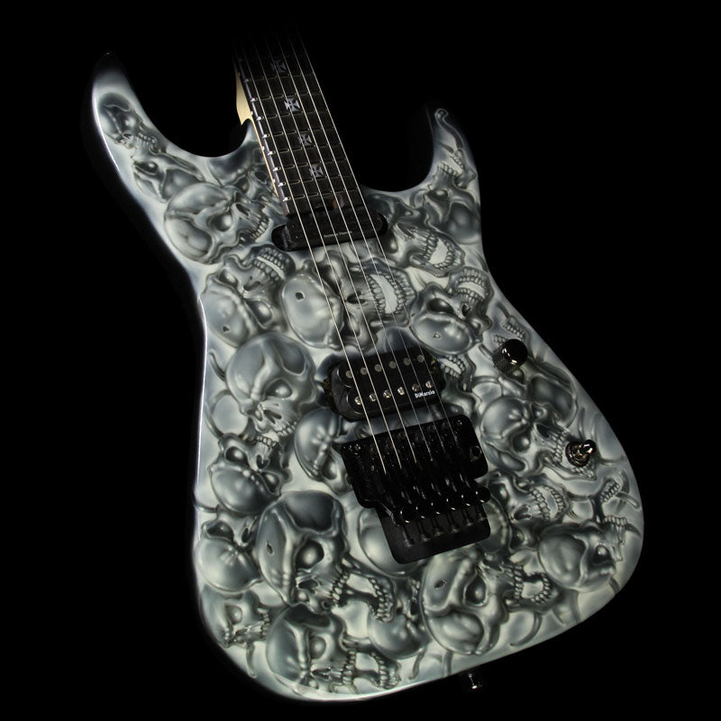 Used Charvel Custom Shop Jon Levin Signature Prototype Dinky Electric Guitar Skulls Graphic — 1
