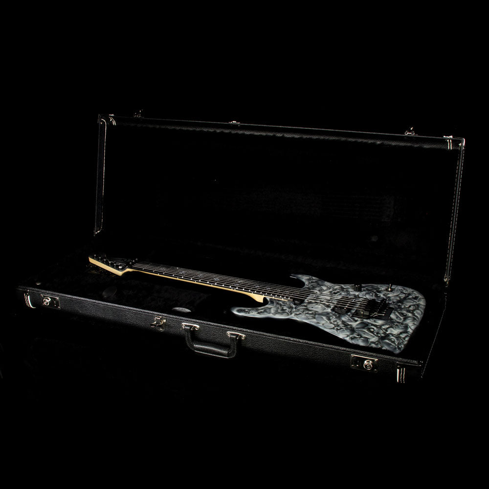 Used Charvel Custom Shop Jon Levin Signature Prototype Dinky Electric Guitar Skulls Graphic — 5