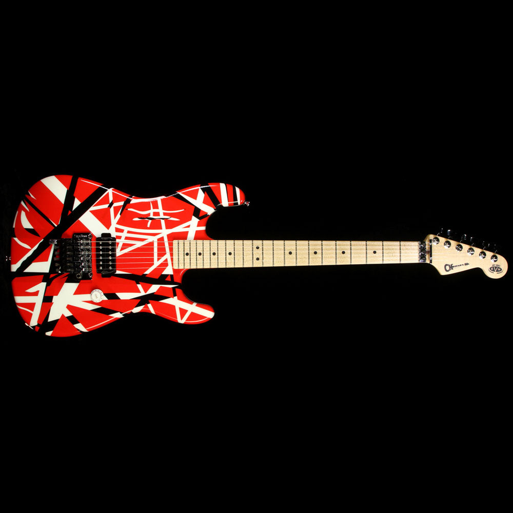 Used Charvel EVH Art Series Electric Guitar Red, Black & White — 2