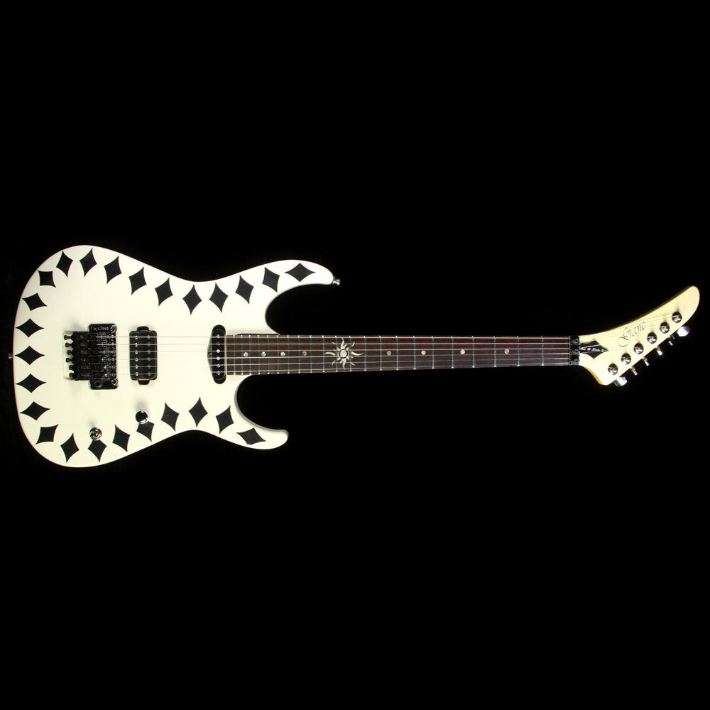 Used Gajic Jon Levin Custom Jester Electric Guitar White — 2