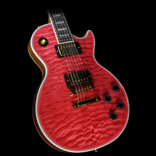 Used Gibson Custom Shop Zoo Select Les Paul Custom Quilt Top Electric Guitar Transparent Pink