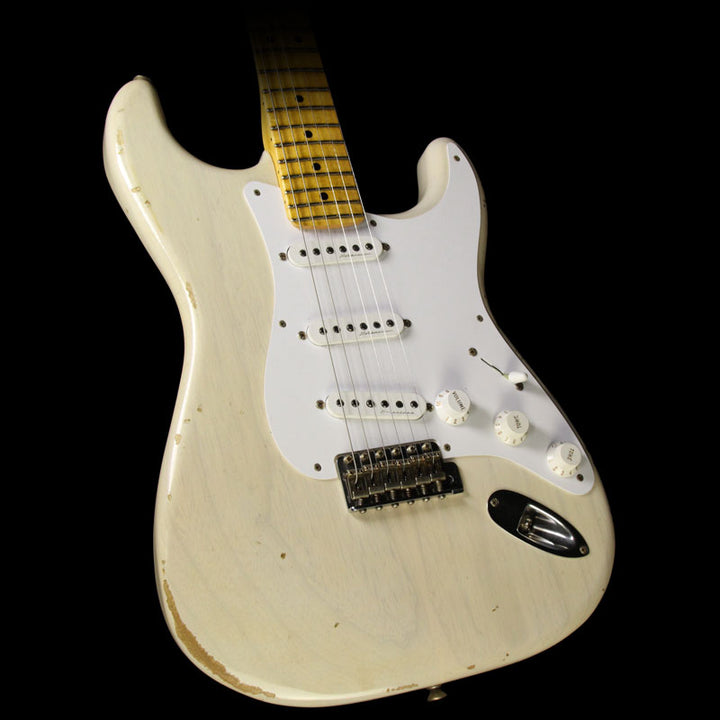 Used Fender Custom Shop Eric Clapton Stratocaster Journeyman Relic Electric Guitar Aged White Blonde
