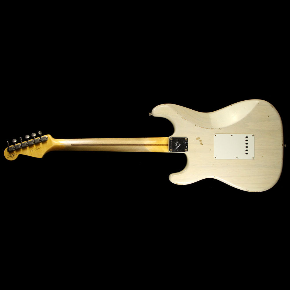 Used Fender Custom Shop Eric Clapton Stratocaster Journeyman Relic Electric Guitar Aged White Blonde — 3