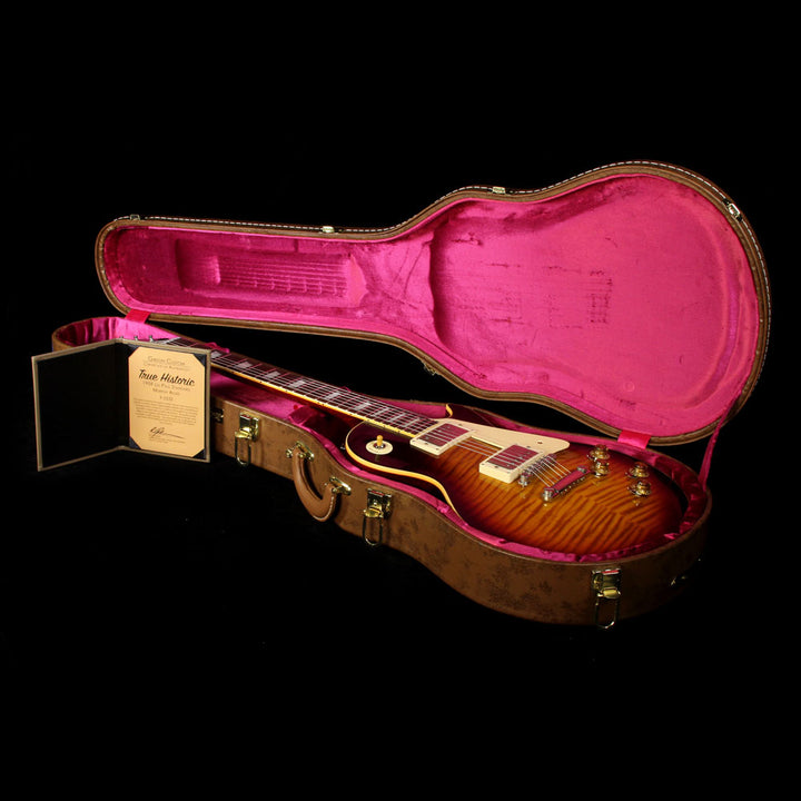 Used 2015 Gibson Custom Shop Murphy Aged True Historic 1959 Les Paul Reissue Electric Guitar Aged Vintage Dark Burst