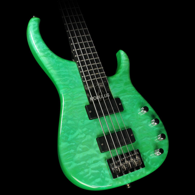 Used Modulus Quantum 5-String Electric Bass Green | The Music Zoo