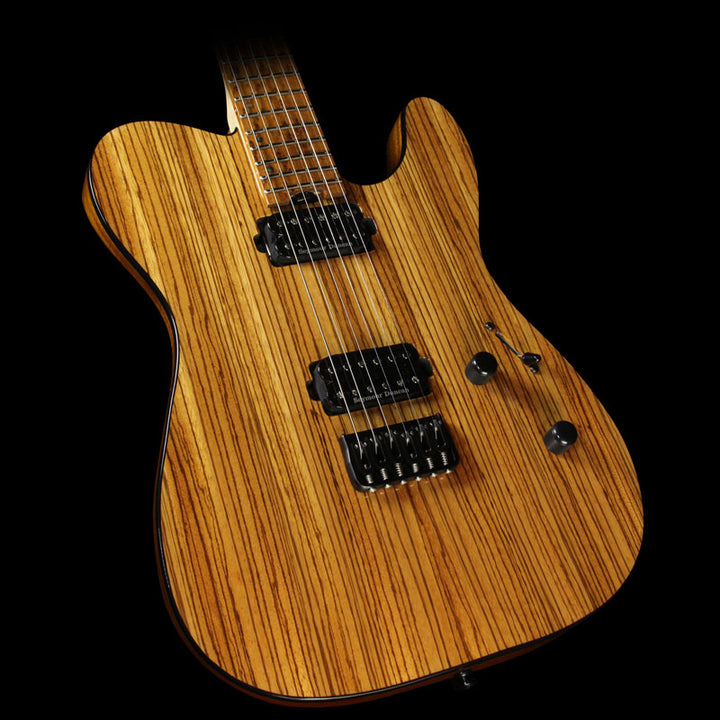 ESP USA Limited Edition TE-II Zebrawood Electric Guitar Natural