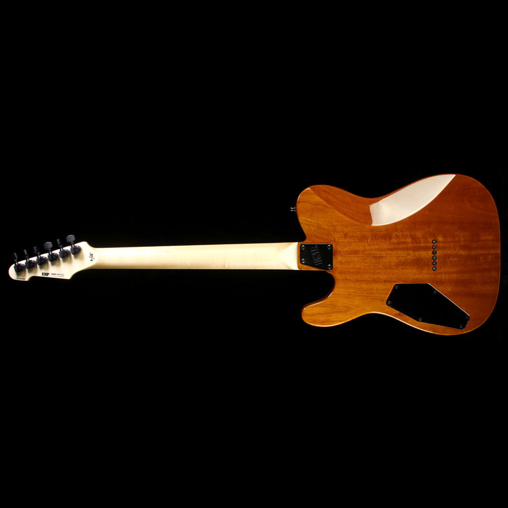 ESP USA Limited Edition TE-II Zebrawood Electric Guitar Natural — 3