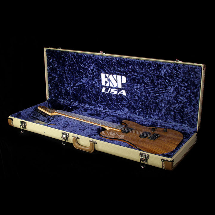 ESP USA Limited Edition TE-II Zebrawood Electric Guitar Natural