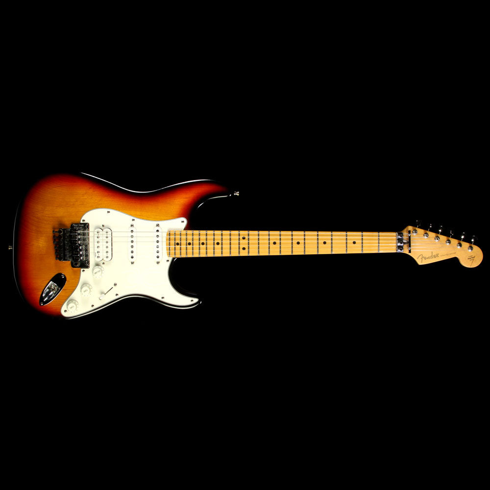 Used 1991 Fender Stratocaster HSS with  Floyd Rose Electric Guitar 3-Tone Sunburst — 2