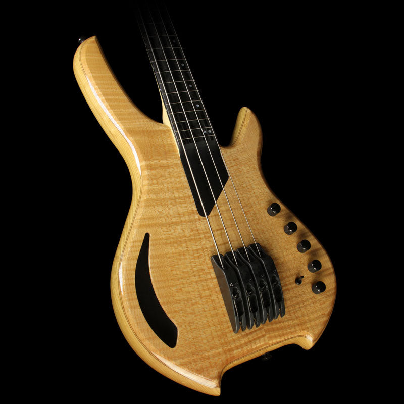 Willcox Saber VL 4-String Fretless Electric Bass Trans Natural — 1