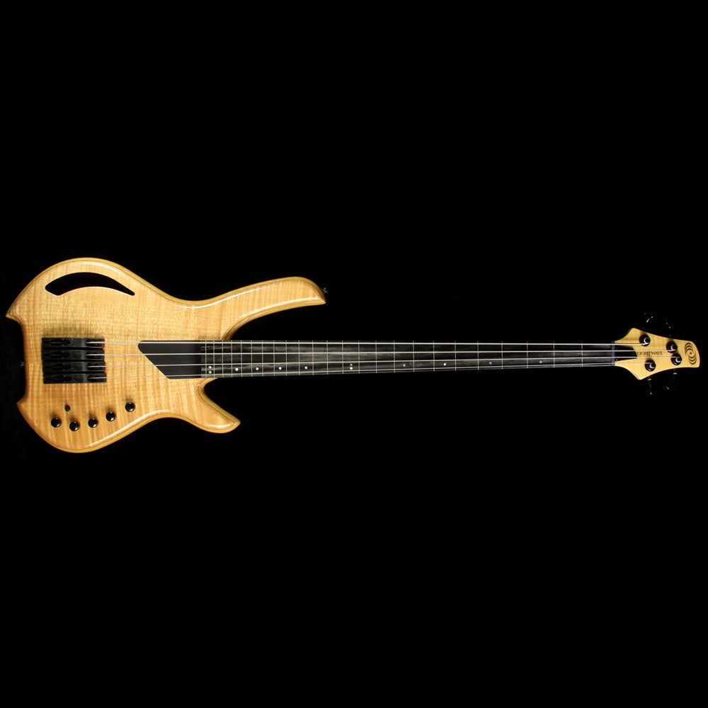 Willcox Saber VL 4-String Fretless Electric Bass Trans Natural — 2