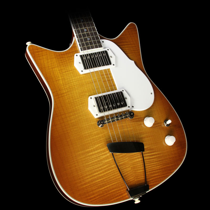 Frank Brothers Signature Model Electric Guitar Amber Sunburst — 1