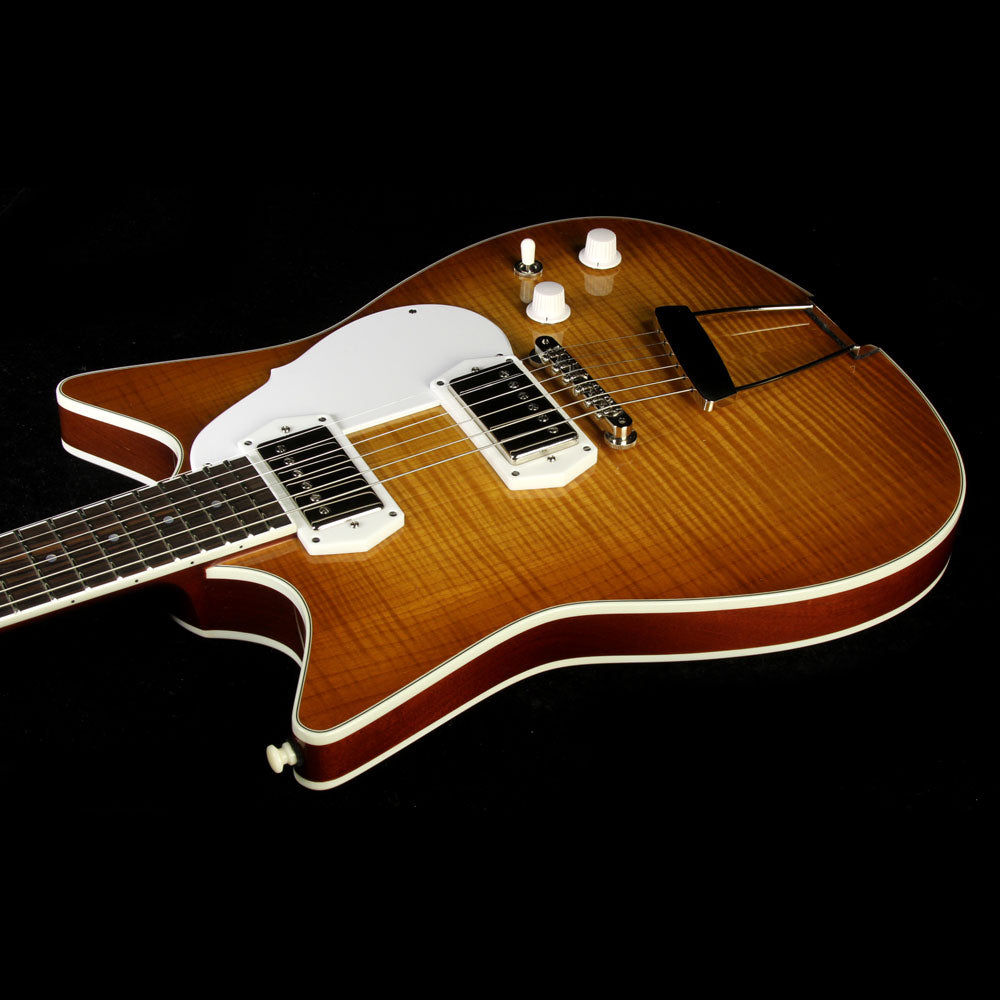 Frank Brothers Signature Model Electric Guitar Amber Sunburst — 6