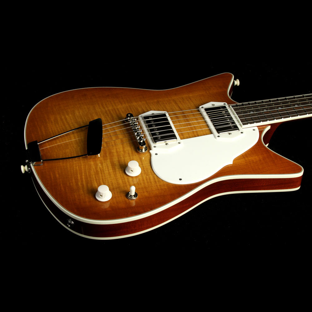 Frank Brothers Signature Model Electric Guitar Amber Sunburst — 7