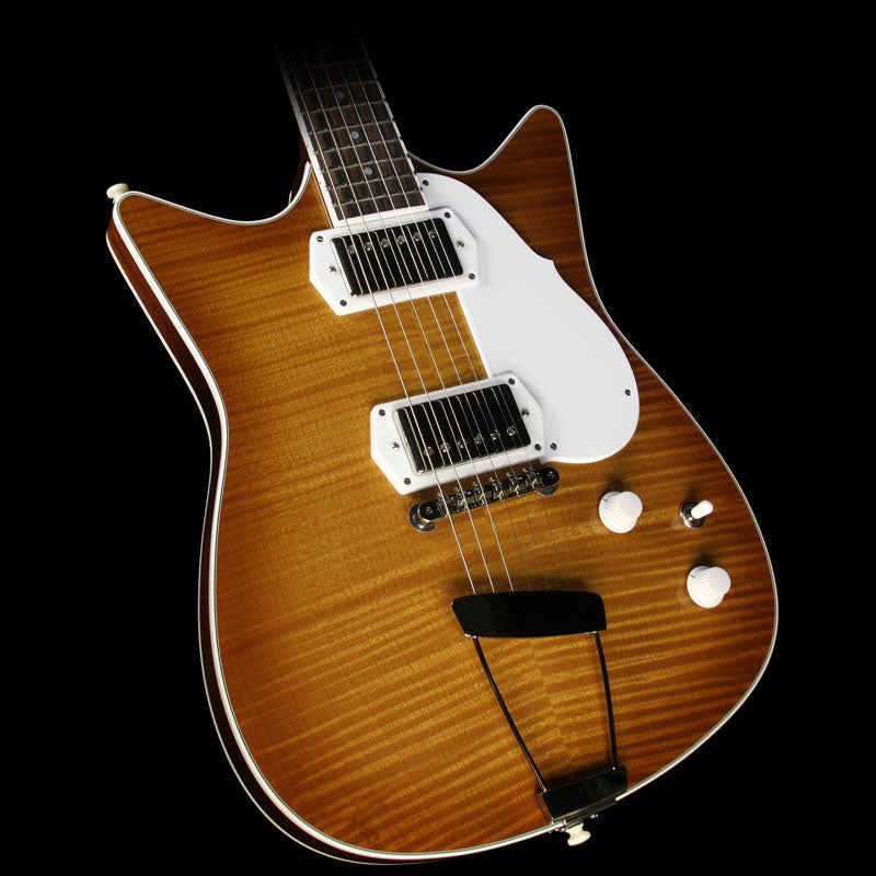 Frank Brothers Signature Model Electric Guitar Amber Sunburst — 1