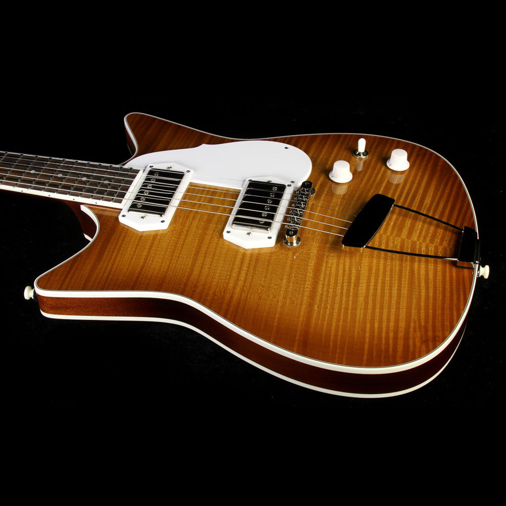 Frank Brothers Signature Model Electric Guitar Amber Sunburst — 5