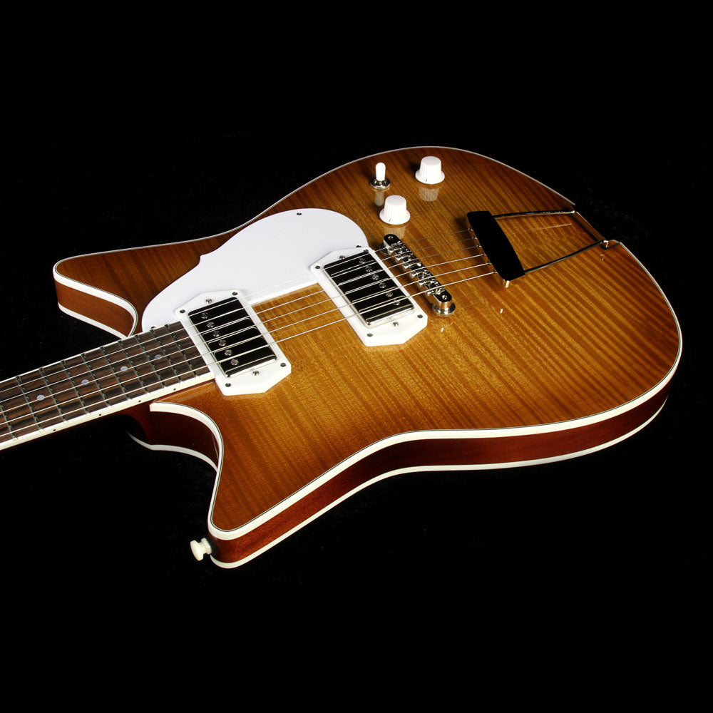 Frank Brothers Signature Model Electric Guitar Amber Sunburst — 7